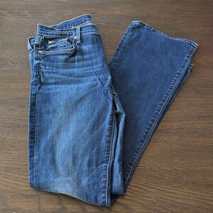 7 For All Mankind Dark Blue Straight Leg Jeans